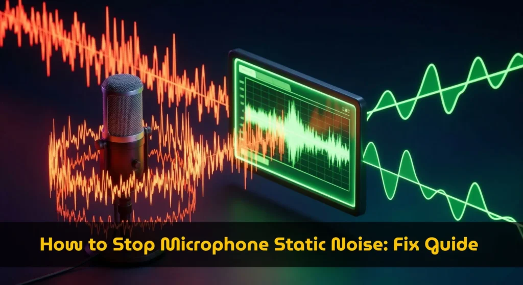 Diagnostic dashboard of a background noise checker testing microphone static noise