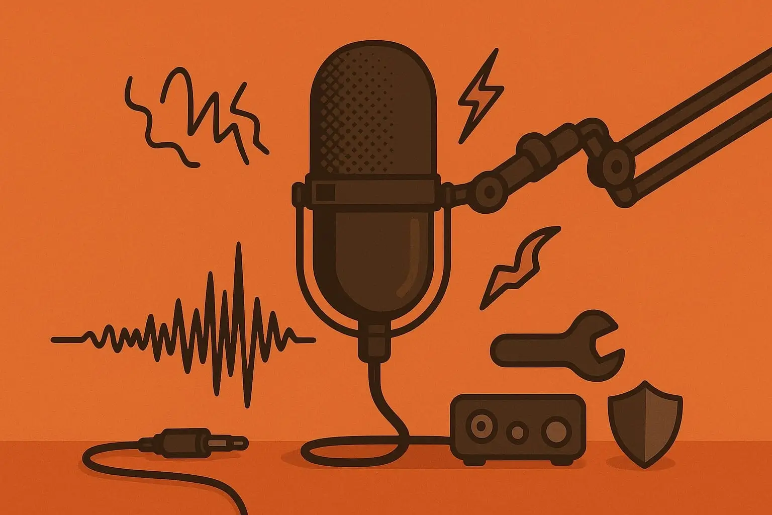 why is my mic hissing