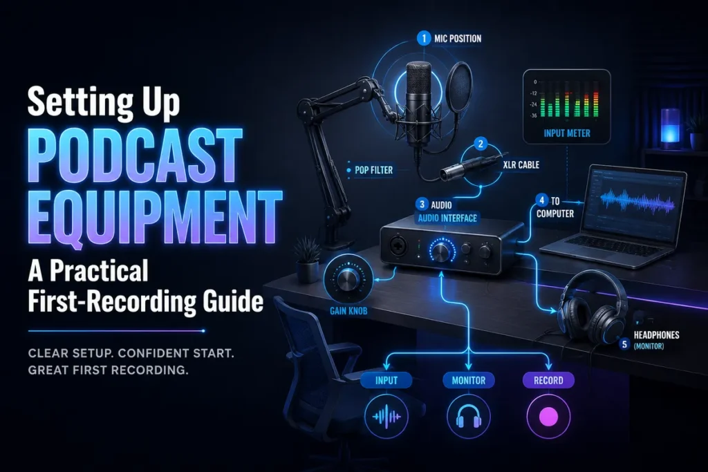 Setting Up Podcast Equipment: A Practical First-Recording Guide