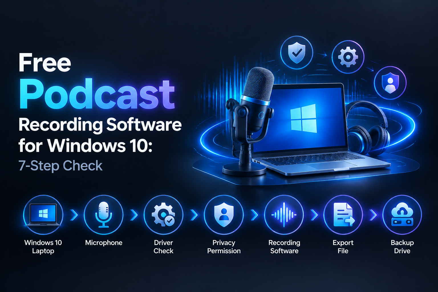 Free Podcast Recording Software for Windows 10: 7-Step Check