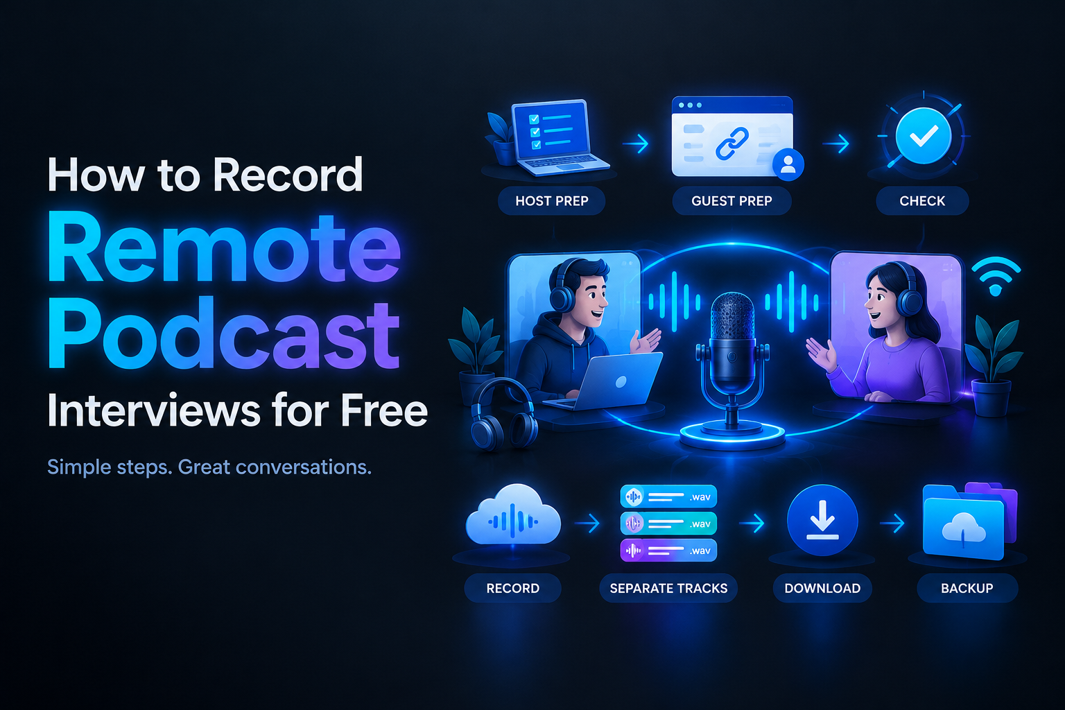 How to Record Remote Podcast Interviews for Free